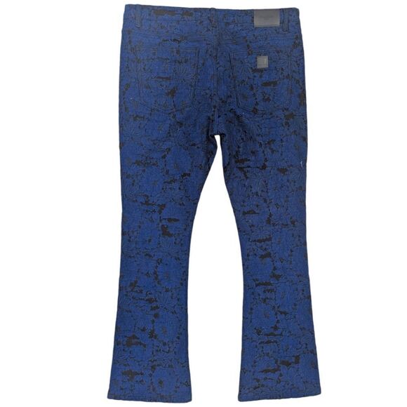 Valabasas Stacked "Blue Moon" Denim Jean - Blue/Black Size 40 NWT - Picture 6 of 10